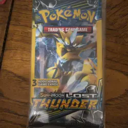 Pokemon TCG Sun & Moon Lost Thunder Booster Pack 2 pack 6 cards total - Image 2