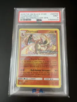 2019 Pokemon Charizard Staff (SM 158) Black Star Promos Spanish Prerelease PSA 9 - Image 1