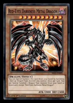 Red-Eyes Darkness Metal Dragon SR02-EN009 - Yugioh - Image 1