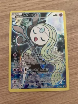 Meloetta XY120 Black Star Promo Full Art Holo Rare Pokemon Card - Image 2