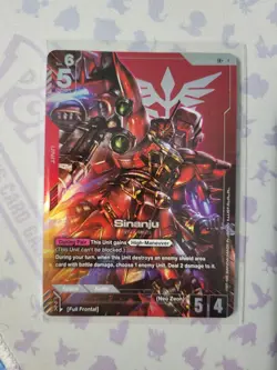 Sinanju ST03-001 LR+ Gundam Card Game Alternate Art Card - Image 1