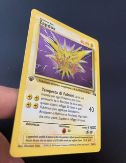 Pokemon Card Zapdos 1a EDIZIONE 15/62 Fossil ITA italiano played PL vintage - Image 4