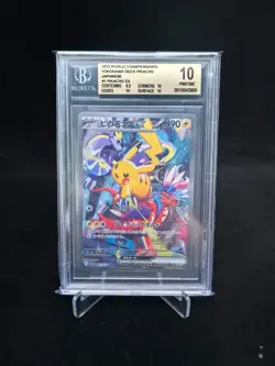 BGS 10 Pikachu ex 001/030 WSC23 World Yokohama 2023 Japanese Stamped Promo Card - Image 1