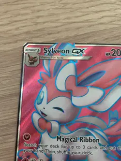 Sylveon GX 140/145 - Full Art Ultra Rare SM - Guardians Rising Pokemon Card - Image 3