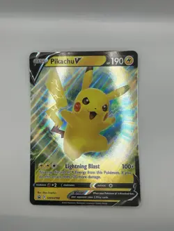JUMBO Pikachu V Box Card SWSH198 Black Star Promo Pokemon - Image 1
