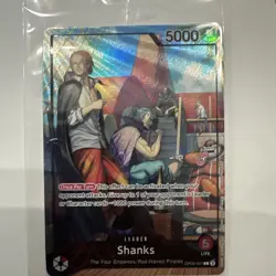 MINT SEALED One Piece SHANKS OP09-001 - Promo Card PSA July 2025 (with magazine) - Image 2