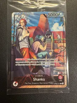 MINT SEALED One Piece SHANKS OP09-001 - Promo Card PSA July 2025 (with magazine) - Image 3