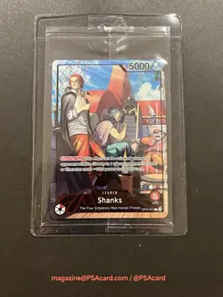 MINT SEALED One Piece SHANKS OP09-001 - Promo Card PSA July 2025 (with magazine) - Image 3