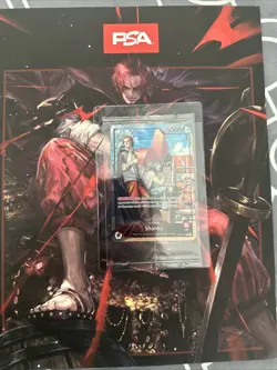 MINT SEALED One Piece SHANKS OP09-001 - Promo Card PSA July 2025 (with magazine) - Image 4