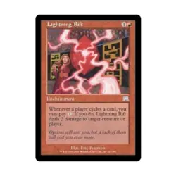 WOTC MtG Onslaught Lightning Rift (U) (Foil) Fair - Image 1