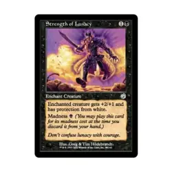 WOTC MtG Torment Strength of Lunacy (U) (Foil) EX - Image 1
