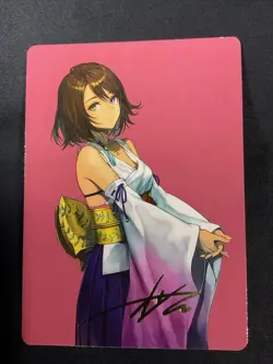 Mtg Final Fantasy Yuna, Hope Of Spira Gold Signature Stamped Art Series NM 48/53 - Image 1