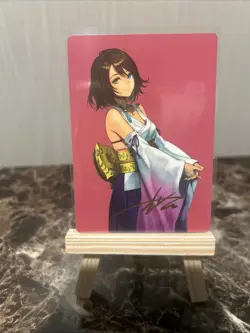 Mtg Final Fantasy Yuna, Hope Of Spira Gold Signature Stamped Art Series NM 48/53 - Image 1
