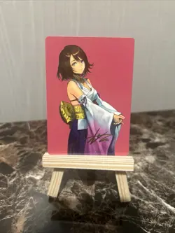 Mtg Final Fantasy Yuna, Hope Of Spira Gold Signature Stamped Art Series NM 48/53 - Image 2