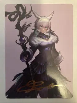MTG Magic 53/53 Y’shtola, Night’s Blessed Gold Signature Art Card Final Fantasy - Image 2
