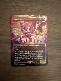 FOIL Amy Rose MTG SLD Sonic The Hedgehog Secret Lair NM - Image 1