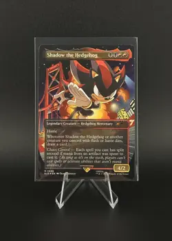Shadow The Hedgehog Foil MTG Secret Lair x Sonic The Hedgehog Friends & Foes NM - Image 1