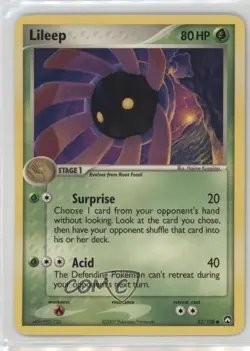 Lileep Pokemon EX Power Keepers #52 2007 11gl - Image 1