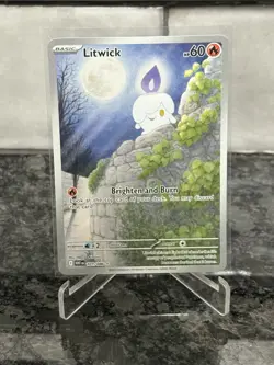 Litwick 101/086 Illustration Rare- Pokemon White Flare Holo SV ENGLISH - Image 1