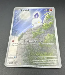 Litwick 101/086 Illustration Rare- Pokemon White Flare Holo SV ENGLISH - Image 1