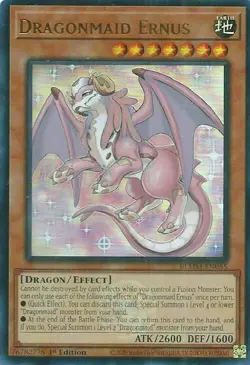 1st Edition - Dragonmaid Ernus - BLMM / NM / English Yugioh - Image 1