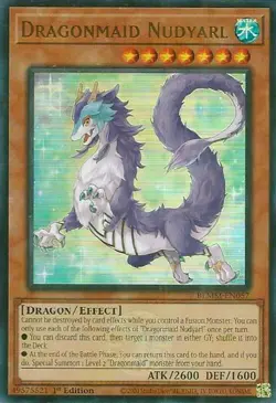 1st Edition - Dragonmaid Nudyarl - BLMM / NM / English Yugioh - Image 1