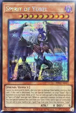 Yugioh Spirit of Yubel PHNI-AE001 Secret Rare Asia English NM - Image 1