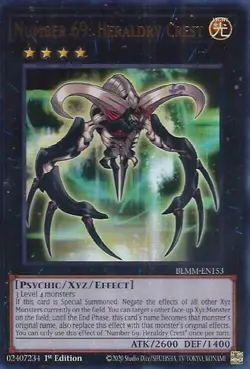1st Edition - Number 69: Heraldry Crest - BLMM / NM / English Yugioh - Image 1