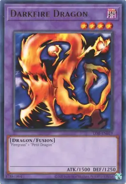 Darkfire Dragon - LOB-EN019 - NM - Rare - Unlimited - Yugioh - 25th - Image 1