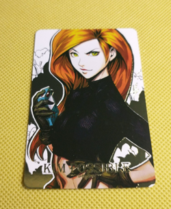 Kim Possible Premium Anime GOLD FOIL NAME Waifu Art Card - Image 1