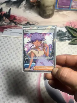 Tulip 244/182 Full Art Trainer English Paradox Rift Pokemon Card NM - Image 1