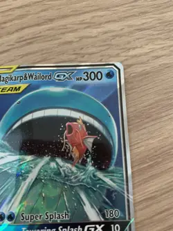 Pokemon TCG Magikarp Wailord GX SM166 Tag Team Sun Moon Promo Card - Image 4