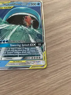 Pokemon TCG Magikarp Wailord GX SM166 Tag Team Sun Moon Promo Card - Image 5