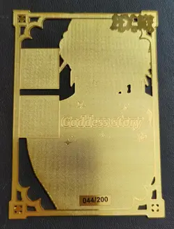 Goddess Story Yor Forger Gold Die Cut METAL Bikini Waifu Trading Card #44/200 - Image 2