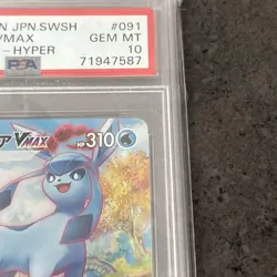 Pokemon Card Glaceon VMAX HR PSA 10 S6a 091 069 Eevee Heroes Japanese - Image 3