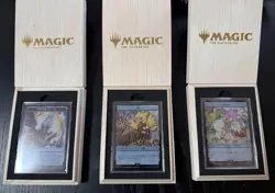 MTG Stainless Token All 3 complete set Sephiroth Clue Tresure Final Fantasy +box - Image 1