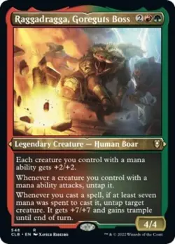 Raggadragga, Goreguts Boss (Etched Foil) -Foil Near Mint MTG - Image 1