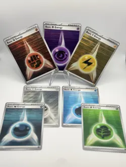 Pokemon TCG - Lot all 7 HOLO Energy Cards NM Black Bolt & White Flare - Image 1
