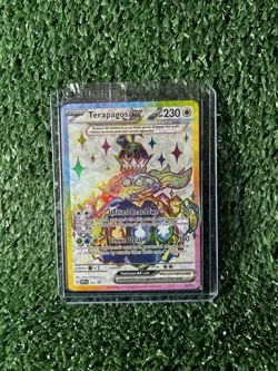Pokemon TCG Stellar Crown Sealed Terapagos EX Black Star Promo Card 165 - Image 1