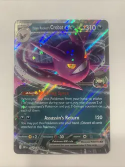 Pokemon TCG Team Rocket's Crobat ex 122/182 Destined Rivals Double Rare Holo - Image 1