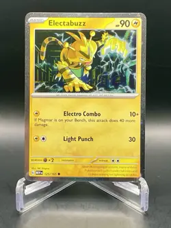 Electabuzz 125/165 *SWIRL* Scarlet & Violet 151 Cosmos Holo Rare Pokemon TCG NM - Image 1