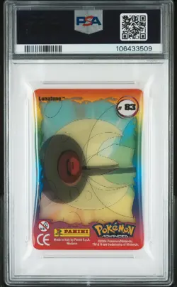 LUNATONE #83 Pokemon Advanced Action Cards Lenticular - PSA 10 GEM MINT - Image 2