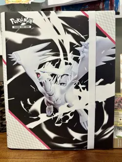 POKEMON OFFICIAL WHITE FLARE BINDER Collection *BINDER ONLY* - Image 1