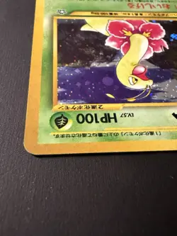 Pokemon (Japanese) Meganium no. 154 Holo Rare (holo swirl) - Vintage Neo (NM) - Image 4