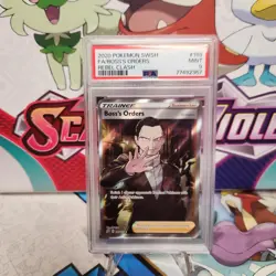 PSA 9 Boss's Orders 189/192 Full Art - Rebel Clash - Pokemon TCG - SHIPS FAST - Image 1
