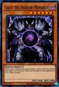 Caius the Shadow Monarch - OP19-EN004 - NM - Super Rare - Unlimited - Yugioh - Image 1
