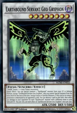 Earthbound Servant Geo Gryphon - MZMI-EN033 - NM - Super Rare - 1st ed - Yugioh - Image 1