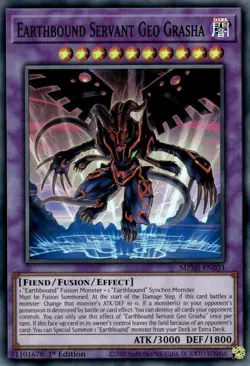 Earthbound Servant Geo Grasha - MZMI-EN031 - NM - Super Rare - 1st ed - Yugioh - Image 1