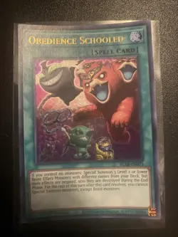 OBEDIENCE SCHOOLED ULTRA RARE BLAR-EN071 VLP YUGIOH - Image 1