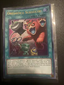 OBEDIENCE SCHOOLED ULTRA RARE BLAR-EN071 VLP YUGIOH - Image 3